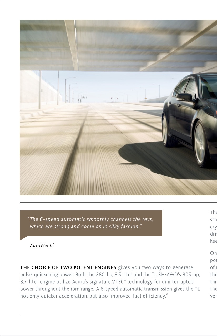 2013 Acura TL Brochure Page 6